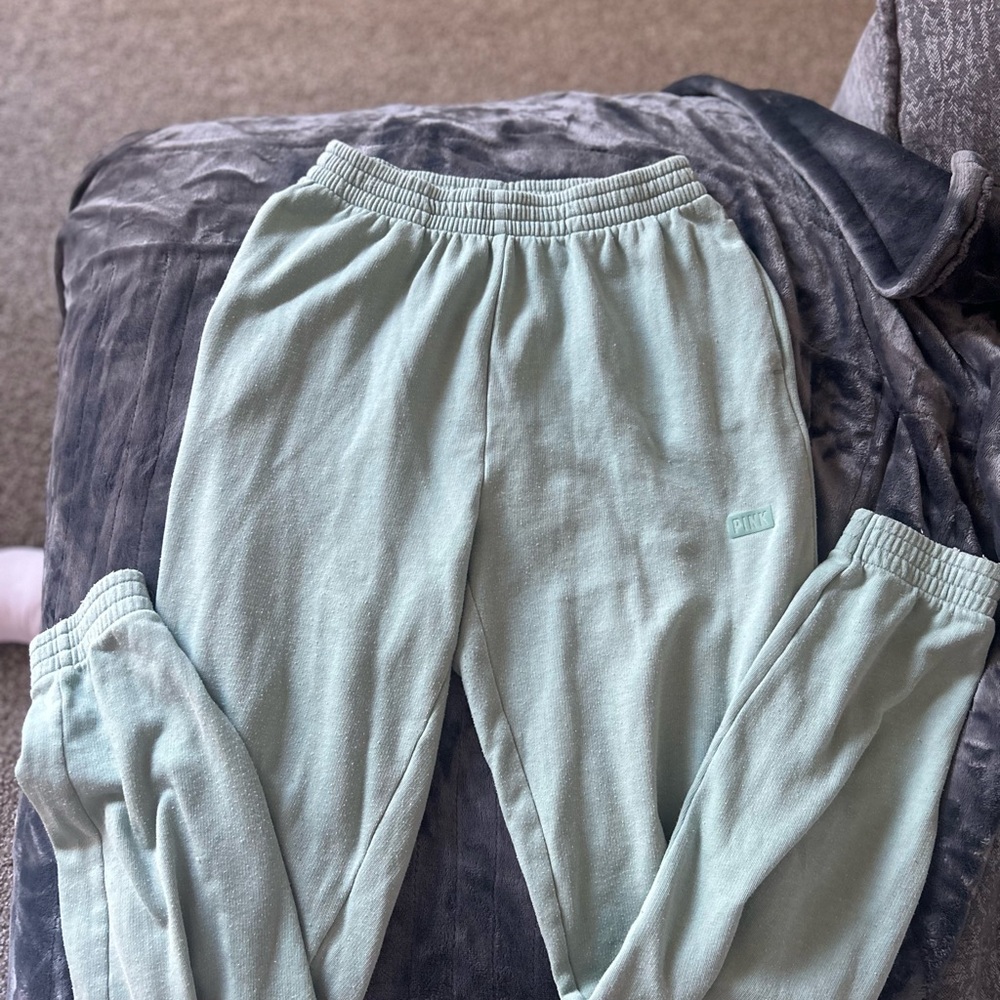 PINK Victoria's Secret Green sweats